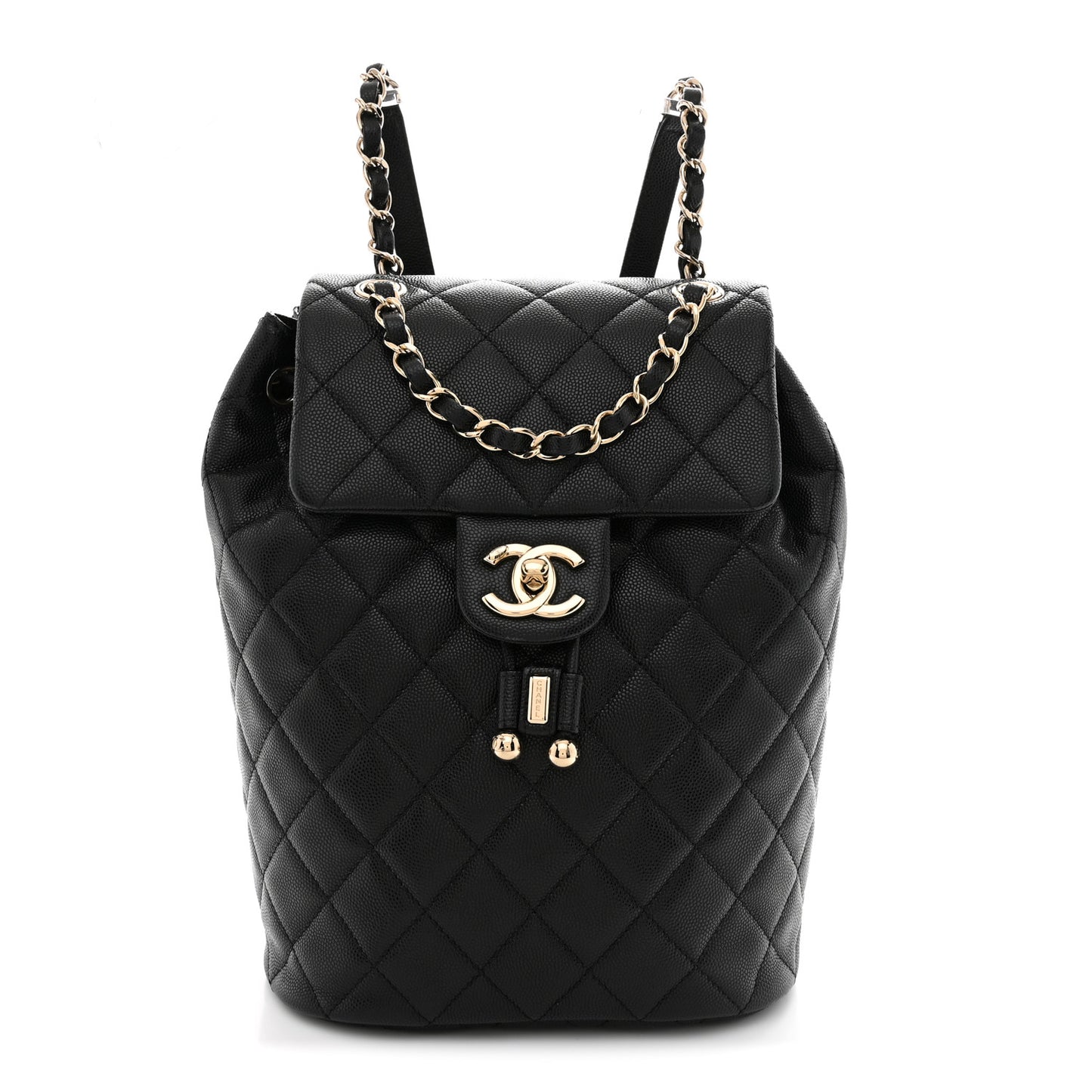 Caviar Quilted Urban Spirit Backpack Black