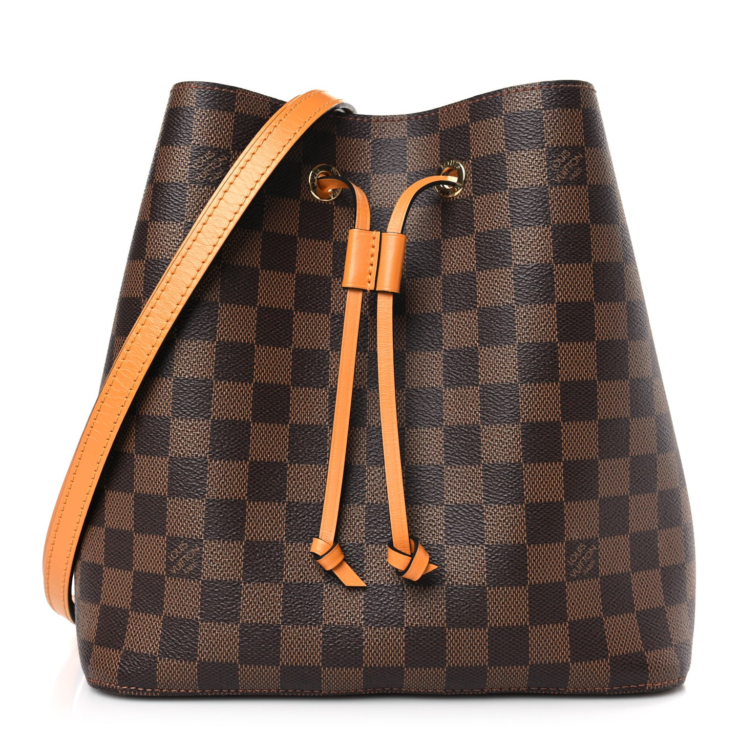 Damier Ebene Neonoe MM Safran