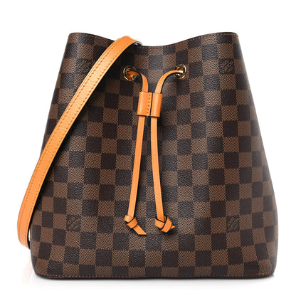 Louis Vuitton Damier Ebene Neonoe MM Safran 1 of 8