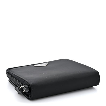 Prada Tessuto Nylon Compact Zip Around Wallet Black 4 of 8