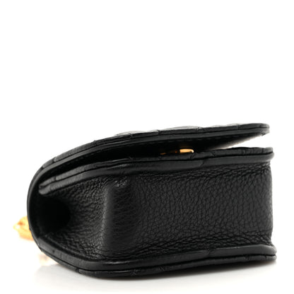 Christian Dior Supple Calfskin Cannage Caro Airpods Pro Case Necklace Black 4 of 10