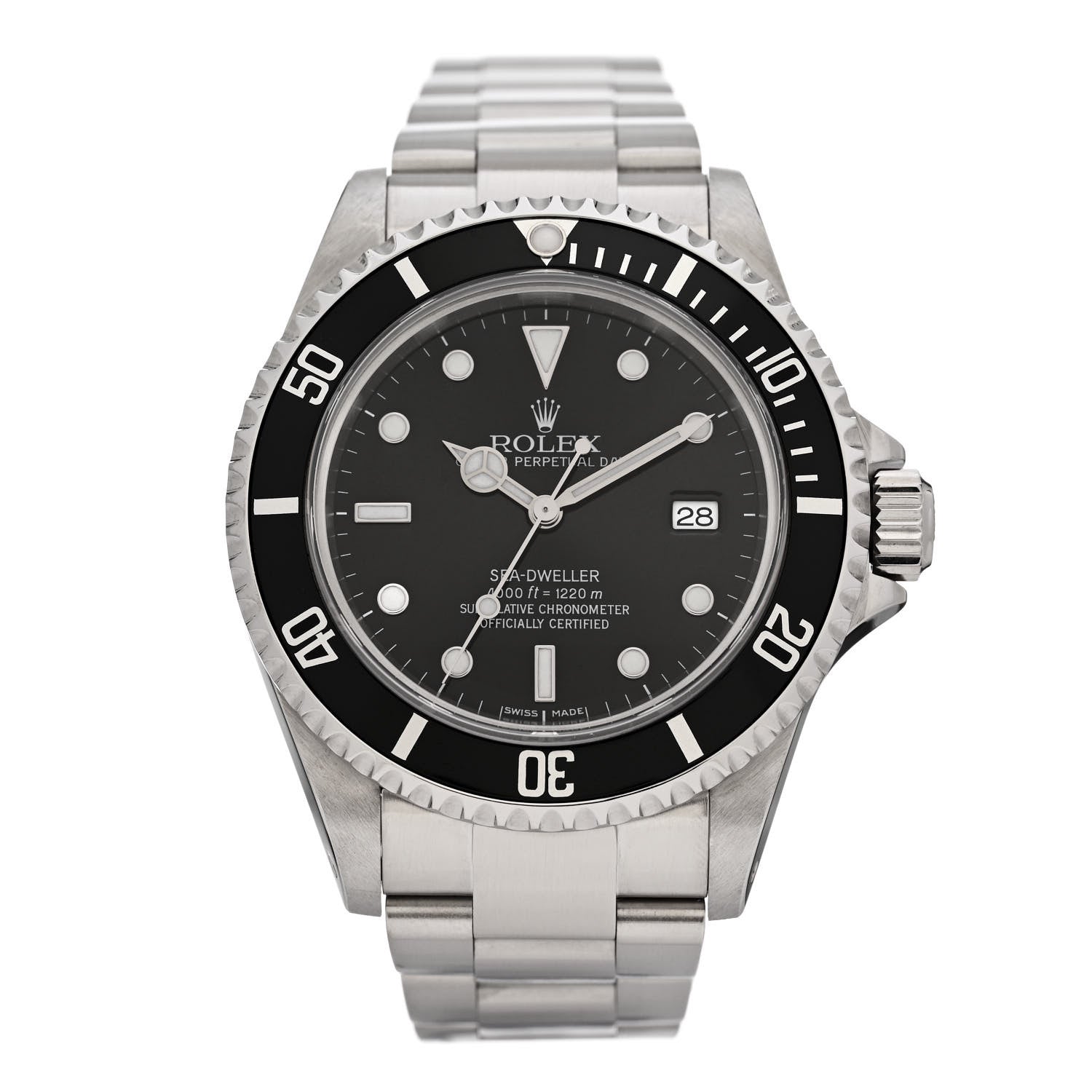 Rolex Stainless Steel 40mm Sea-Dweller Oyster Perpetual Watch Black 16600 1 of 4