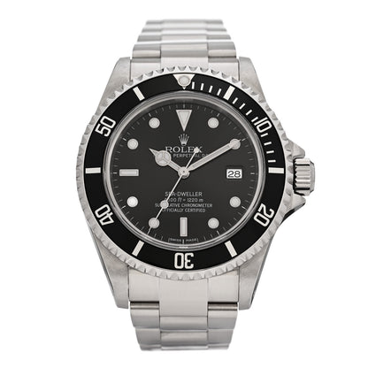 Rolex Stainless Steel 40mm Sea-Dweller Oyster Perpetual Watch Black 16600 1 of 4