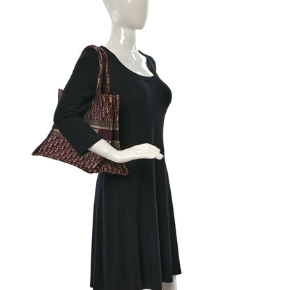 Christian Dior Oblique Medium Book Tote Burgundy Multicolor 2 of 9