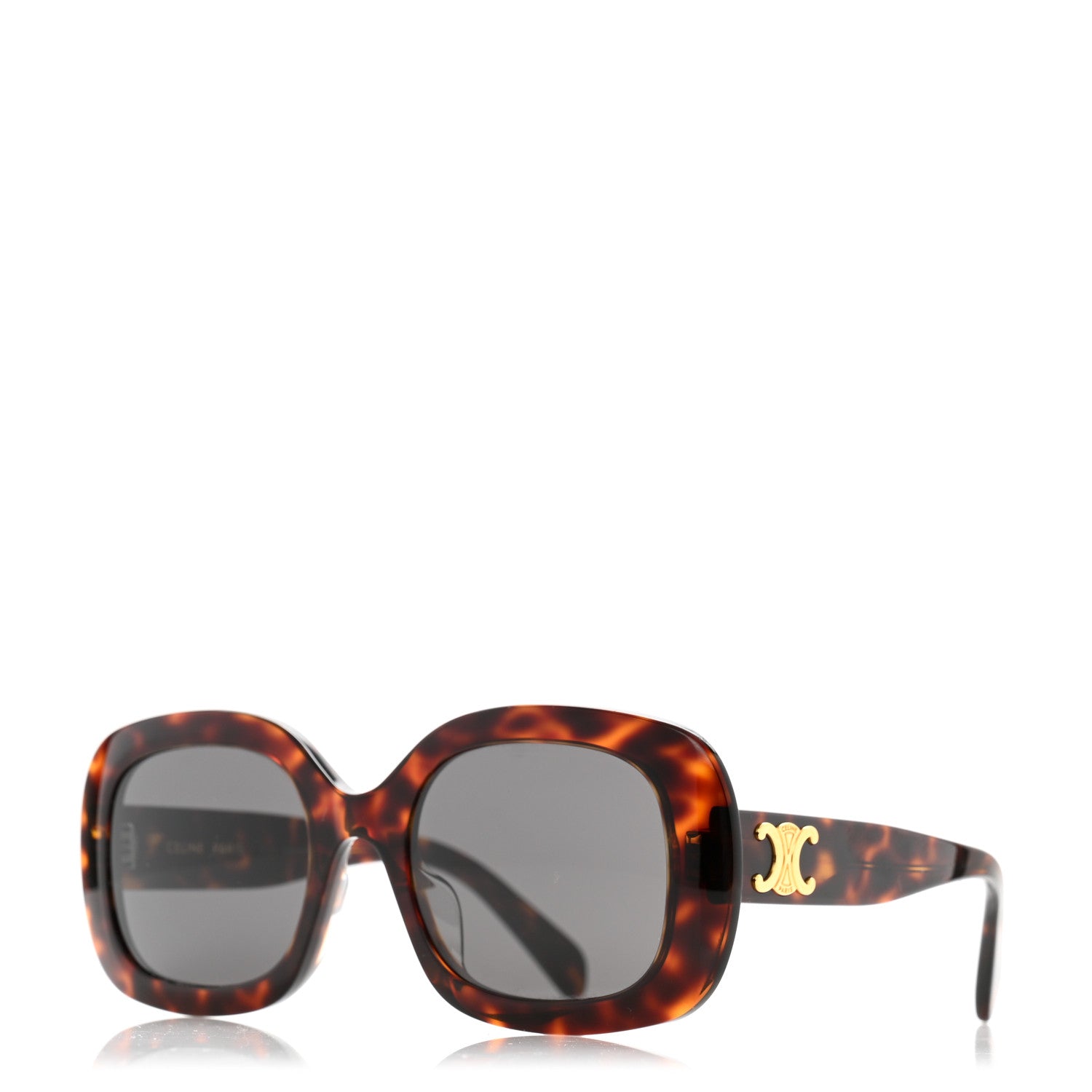 Celine Acetate Triomphe 01 Sunglasses CL40262U Tortoise 1 of 7