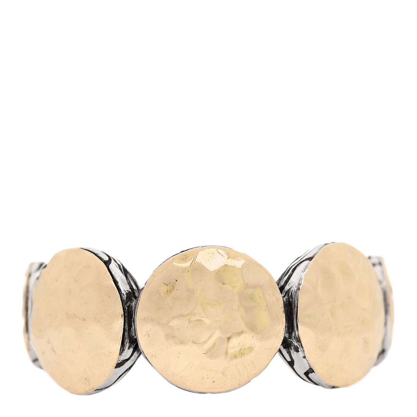 Sterling Silver 18K Yellow Gold Palu Dot Band Ring 57 8