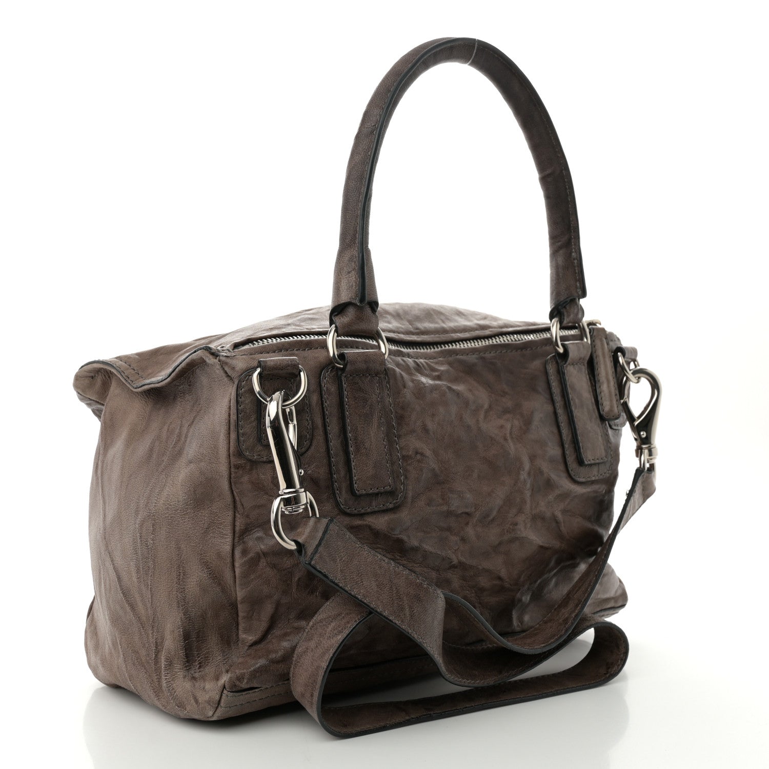 Givenchy Tumbled Sheepskin Medium Pandora Charcoal 3 of 13