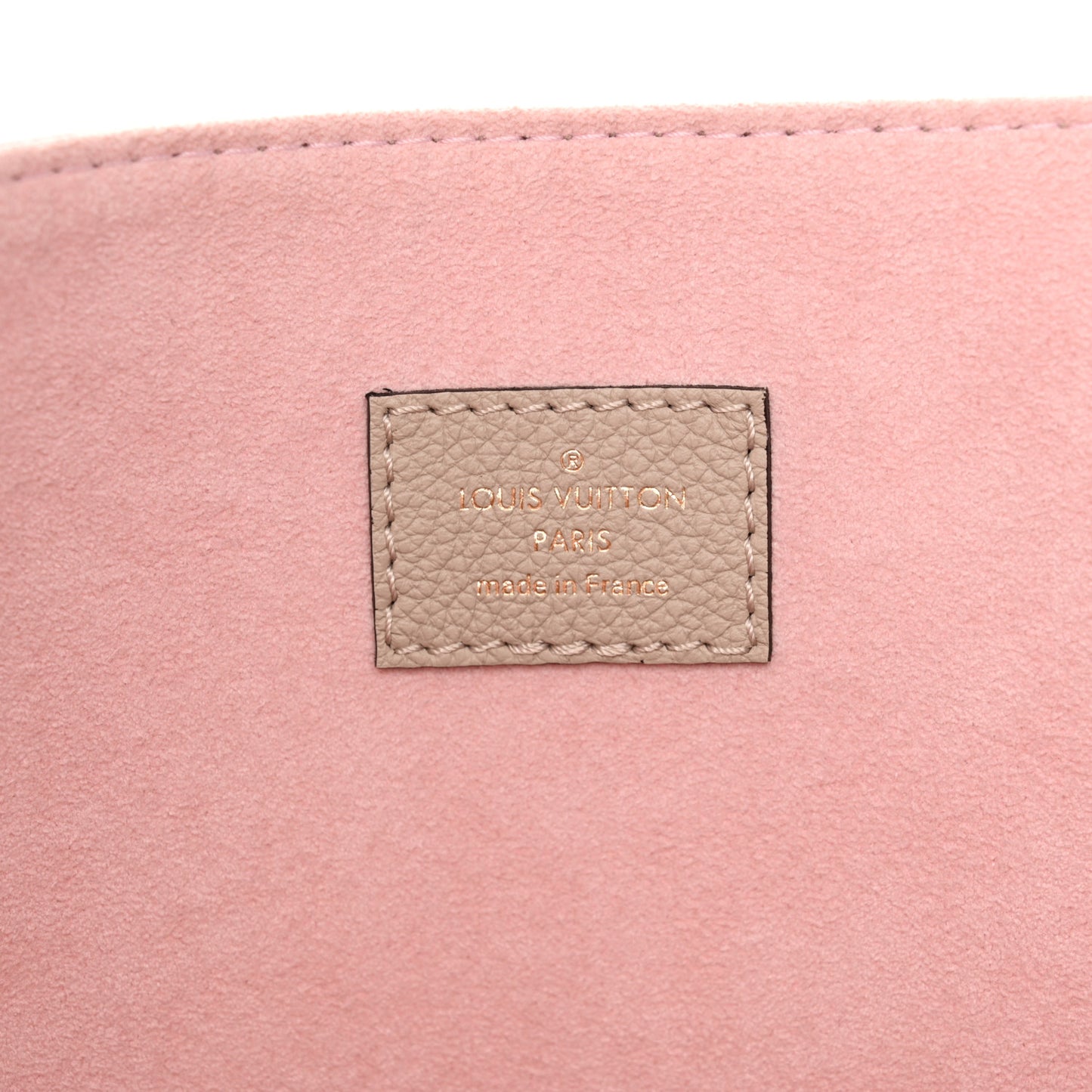 Grained Calfskin Lockme Shopper Greige