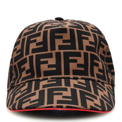 Fendi Canvas FF Reloaded Baseball Hat Tobacco Red 3 of 9