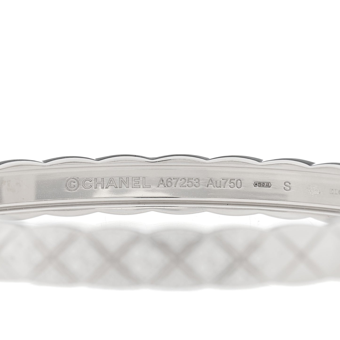 18K White Gold Diamond Coco Crush Bracelet S