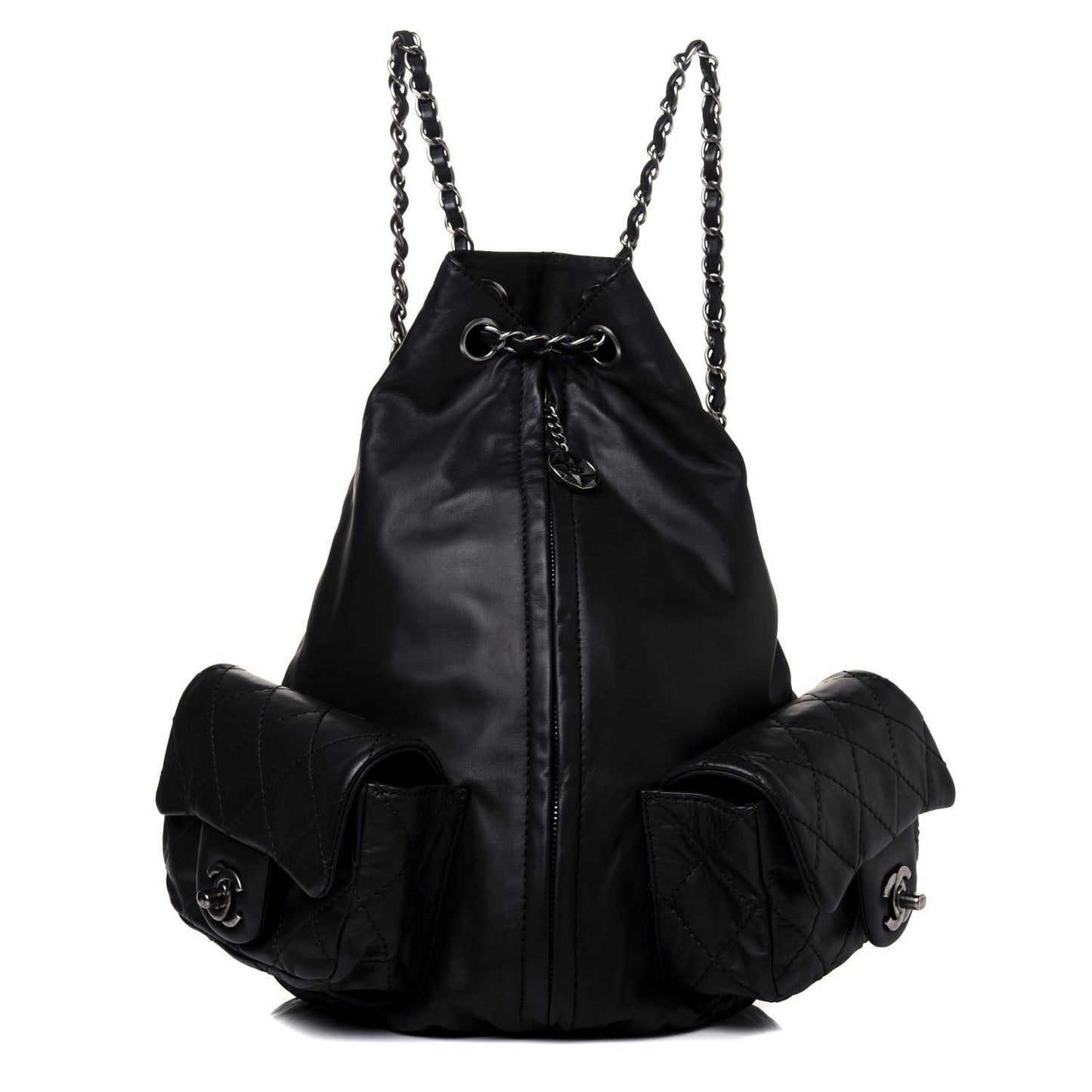 Calfskin Large Backpack Is Back Black