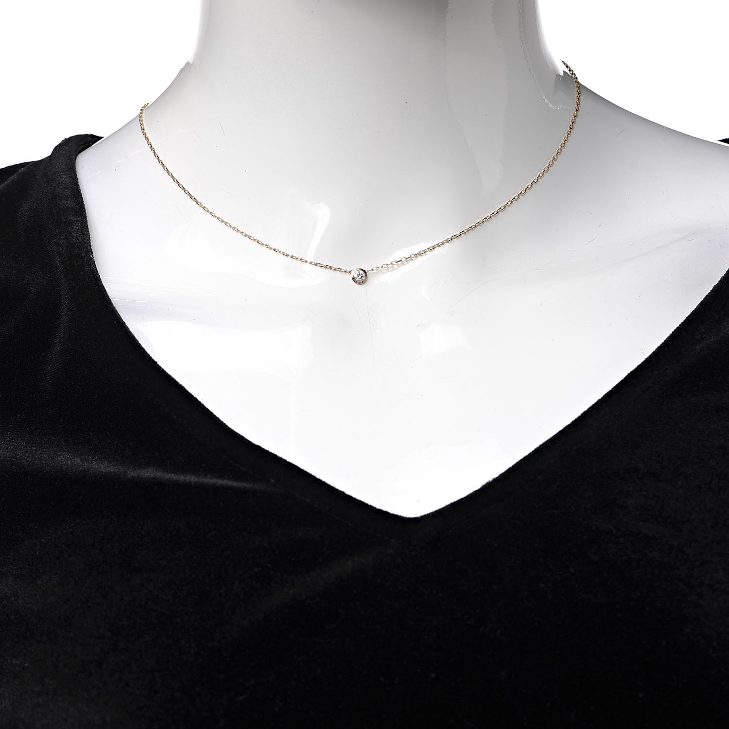 Cartier 18K Pink Gold Diamond SM D'Amour Pendant Necklace 2 of 6