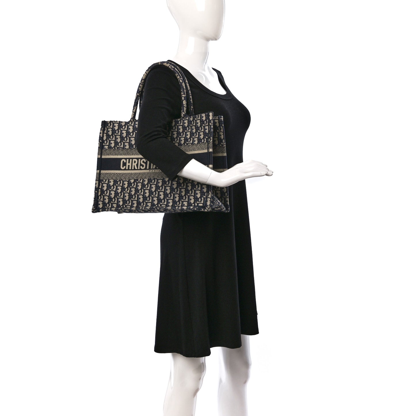 Oblique Medium Book Tote Blue Multicolor