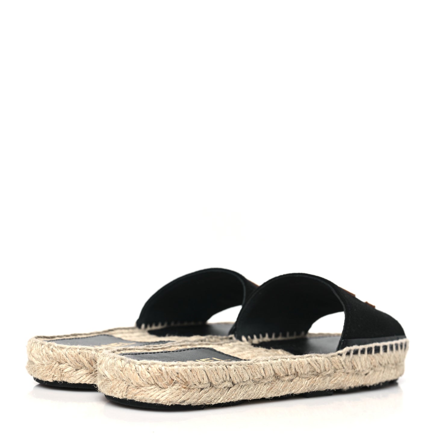 Wool Laminated Lambskin CC Slide Sandals 37 Black Gold
