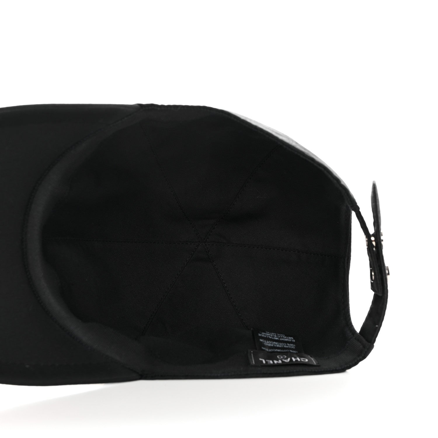 Chanel Cotton CC Cap Hat Black 7 of 10