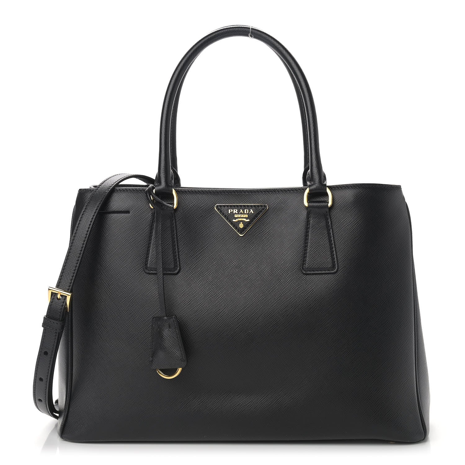 Prada Saffiano Lux Medium Tote Black 1 of 11