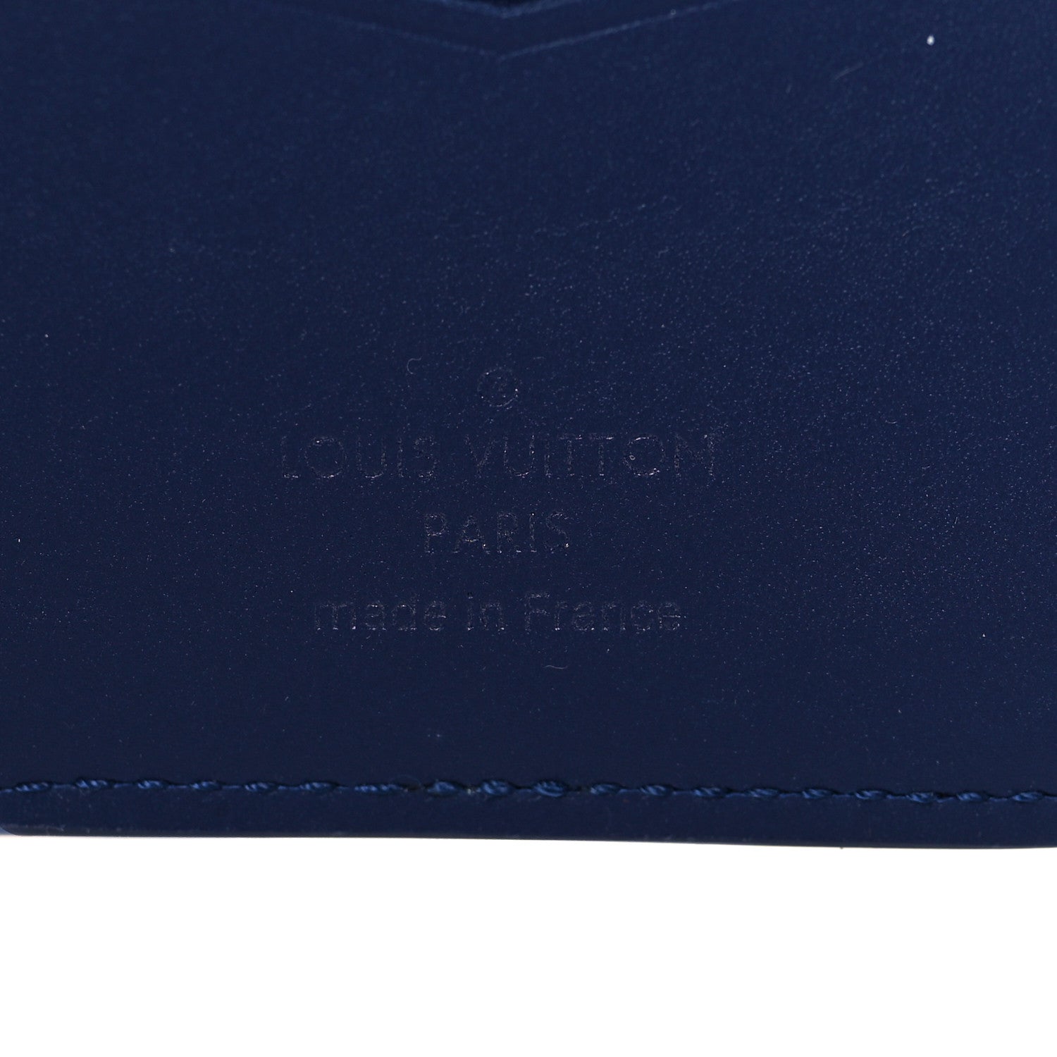 Louis Vuitton Cowhide Monogram Bandana Pocket Organizer Blue 6 of 6