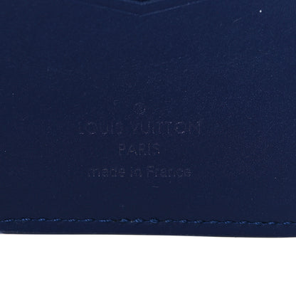 Louis Vuitton Cowhide Monogram Bandana Pocket Organizer Blue 6 of 6