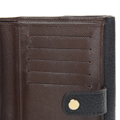 Louis Vuitton Damier Ebene Normandy Compact Wallet Black 12 of 13