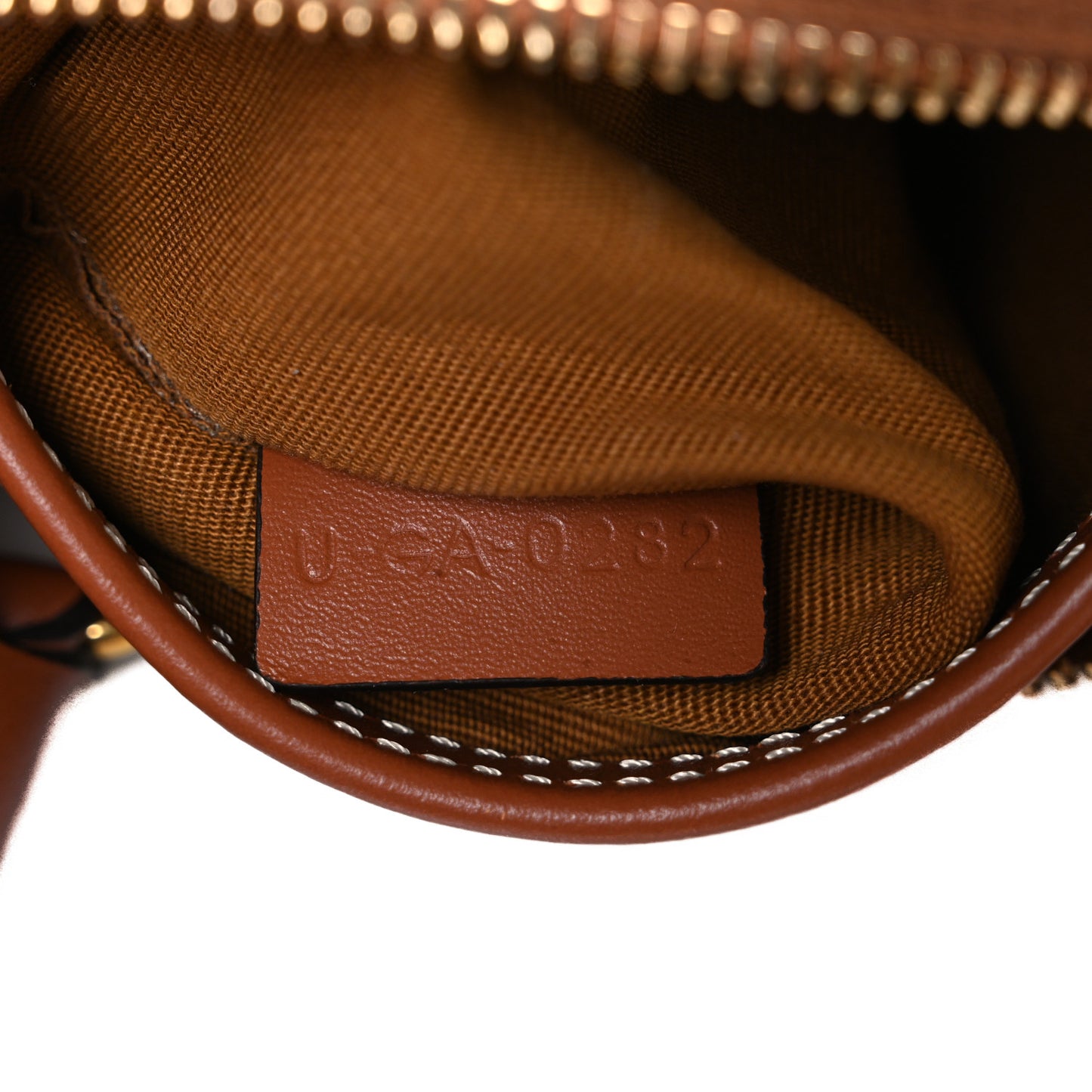 Triomphe Canvas Calfskin Small Boston Bag Tan