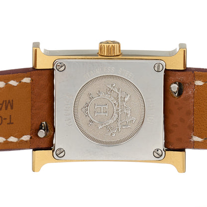 Hermes Stainless Steel Epsom 17.2mm Heure H Hour Quartz Watch Gold 4 of 5