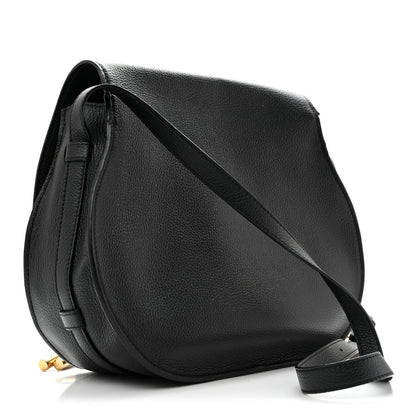 Chloe Grained Calfskin Medium Marcie Saddle Bag Black 3 of 14