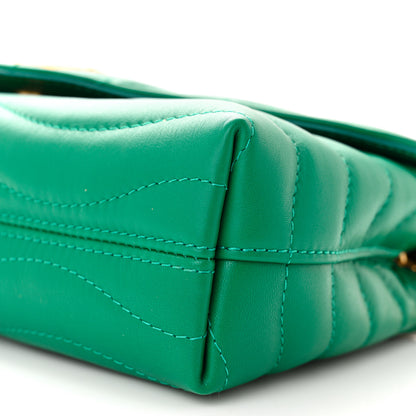Louis Vuitton Calfskin New Wave Chain Bag MM NM Emerald 9 of 10