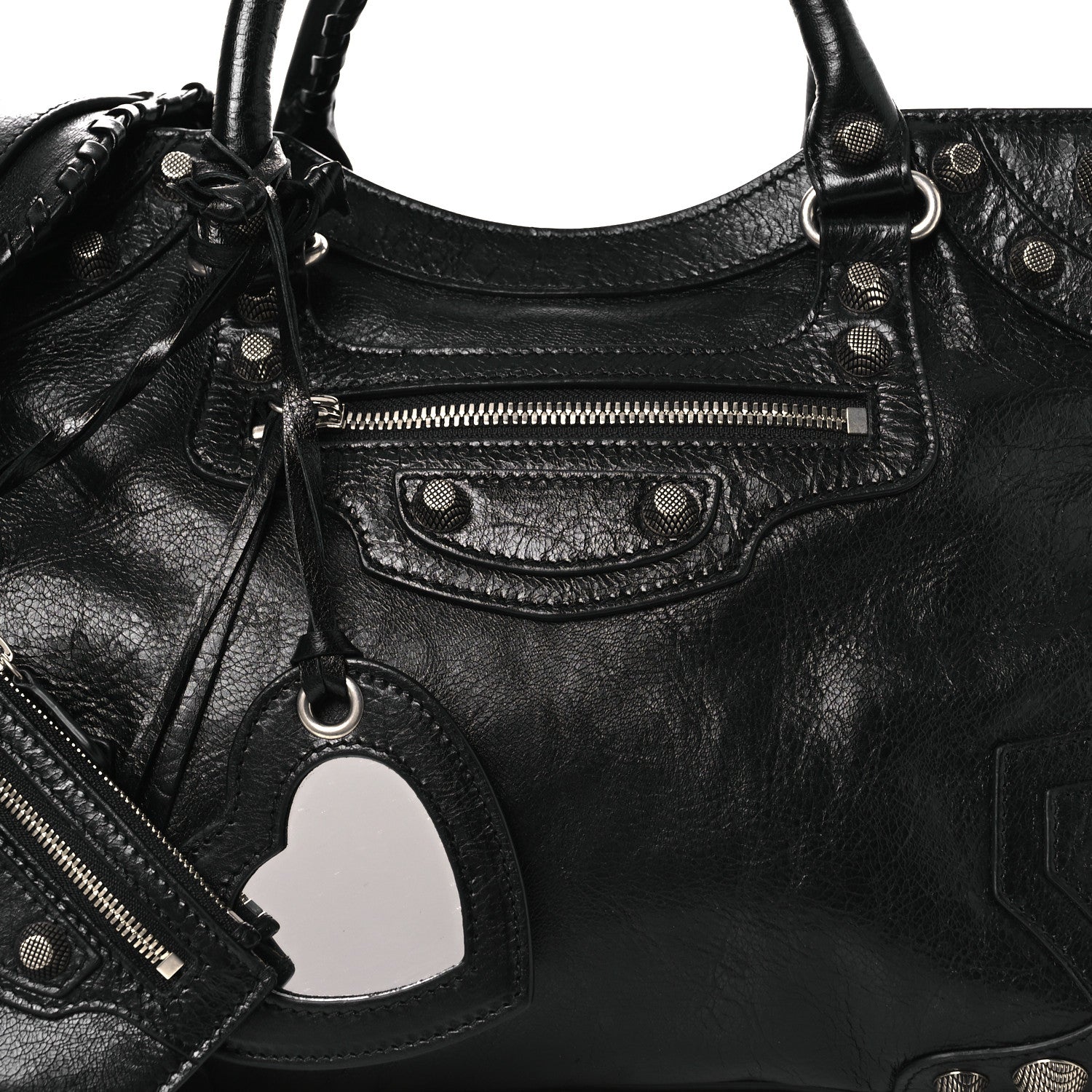 Balenciaga Agneau Arena Neo Cagole City Handbag Black 9 of 11
