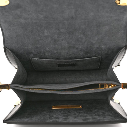 Louis Vuitton Calfskin Nanogram Embossed Dauphine MM Black 5 of 10
