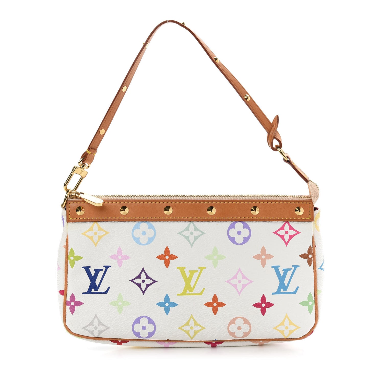 Monogram Multicolor Pochette Accessories White