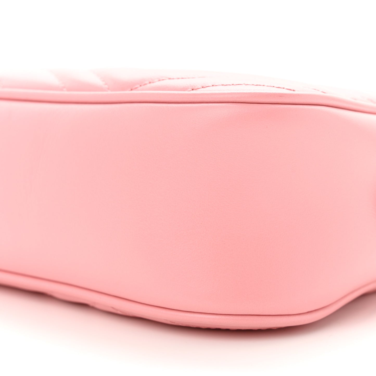 Calfskin Matelasse Small GG Marmont Chain Shoulder Bag Wild Rose