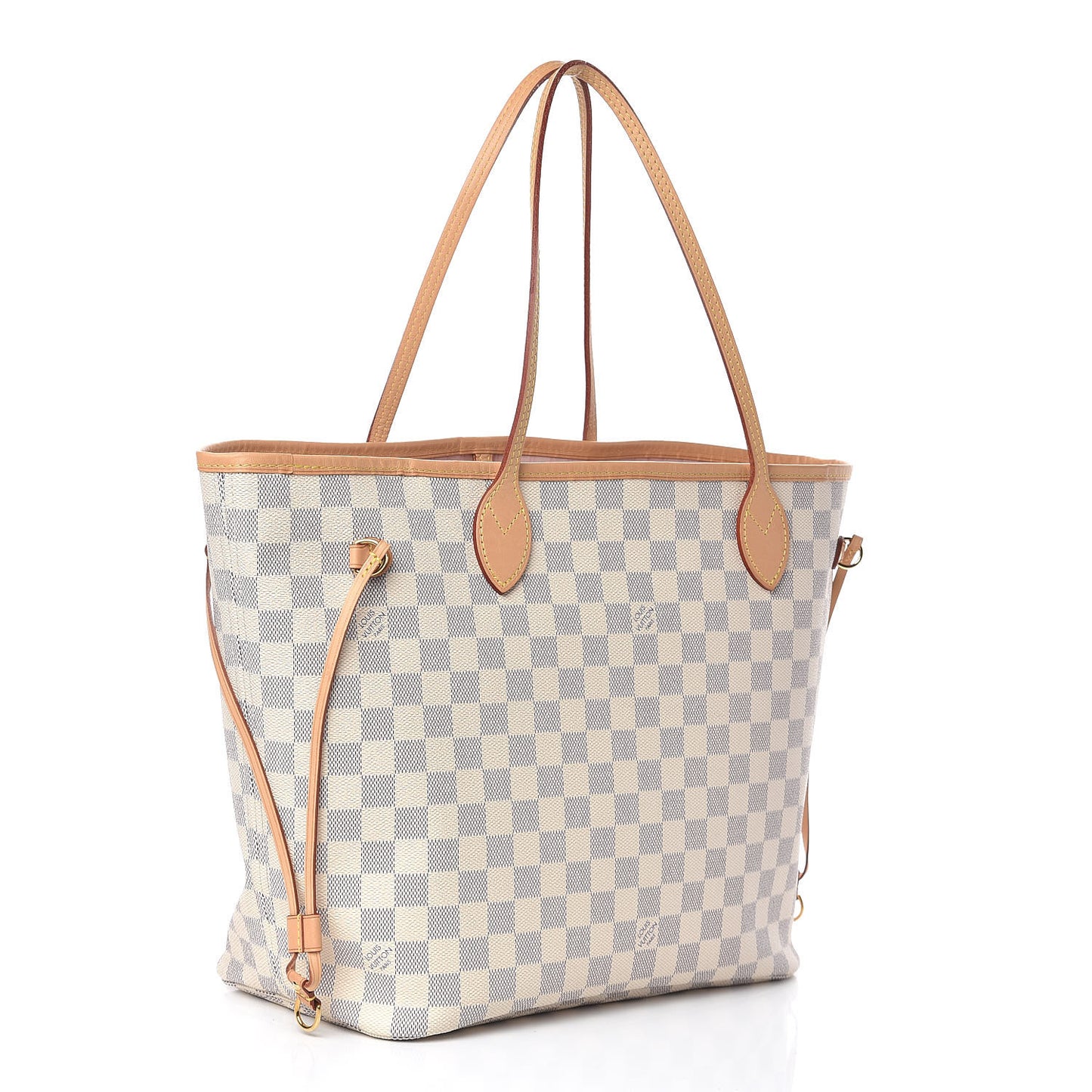 Damier Azur Neo Neverfull MM Rose Ballerine