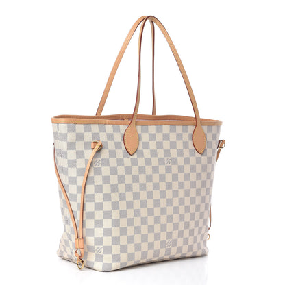 Louis Vuitton Damier Azur Neo Neverfull MM Rose Ballerine 4 of 12