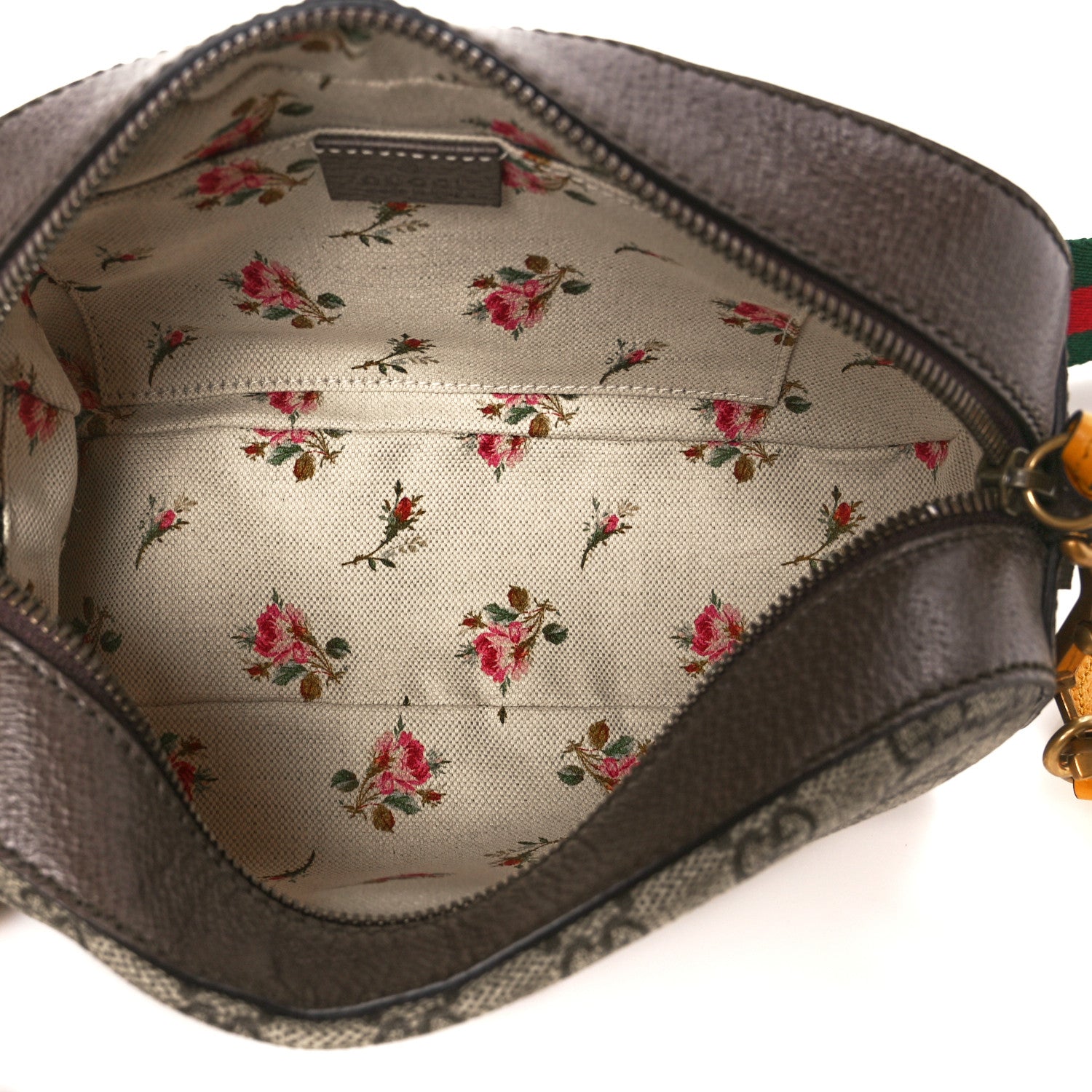 Gucci GG Supreme Monogram Web Neo Vintage Shoulder Bag Beige New Acero Crop 5 of 11