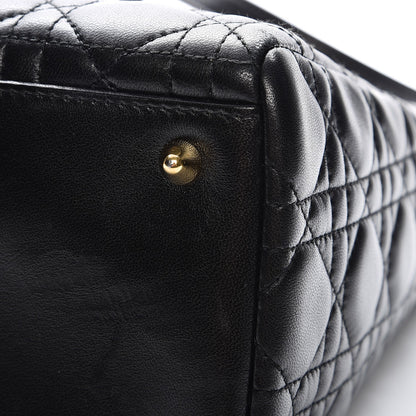 Christian Dior Lambskin Cannage Medium Lady Dior Black 10 of 10