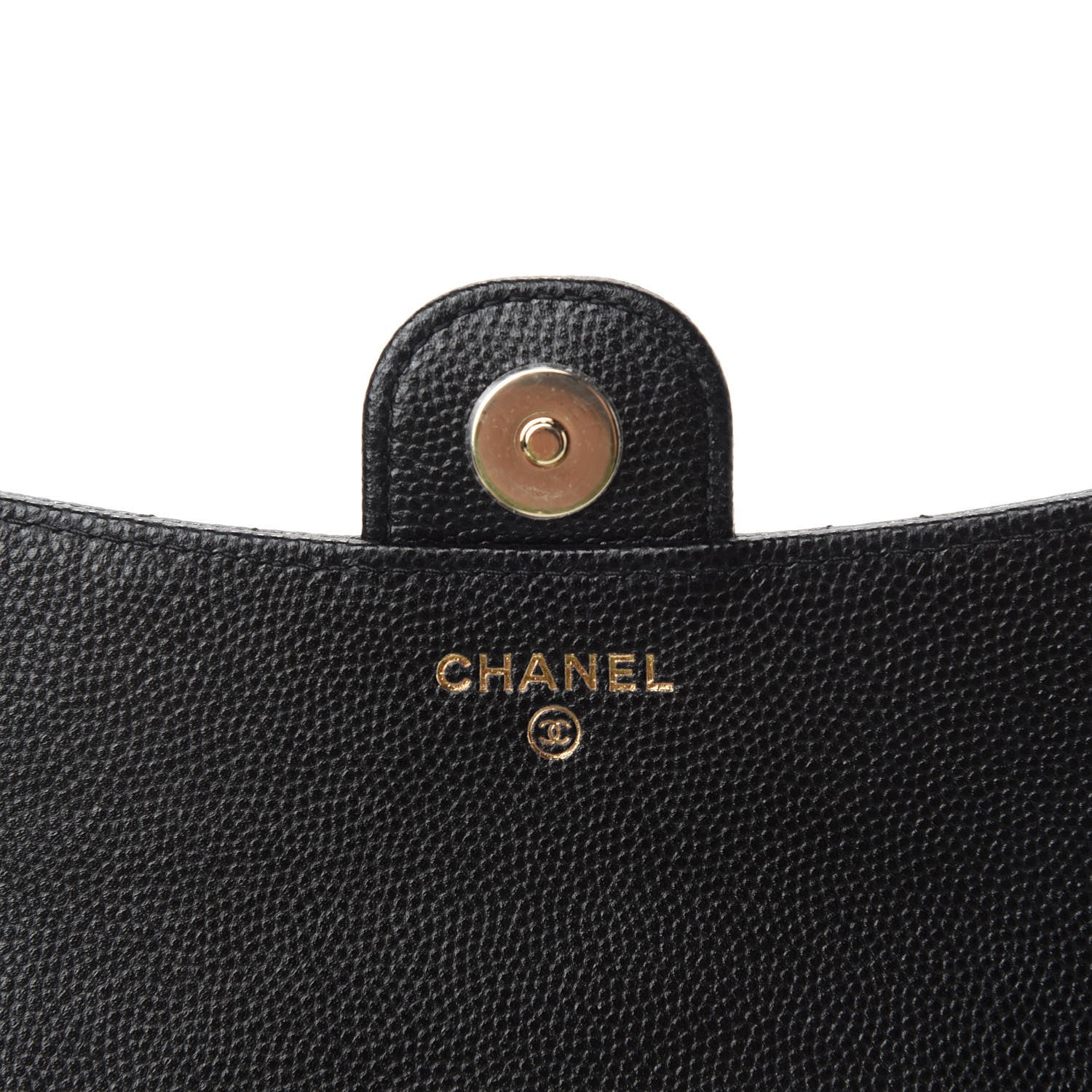 Chanel Caviar Quilted Flap Phone Holder With Chain Black 9 of 13