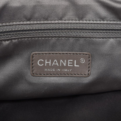 Chanel Tweed Lambskin Drawstring Tweedy Tote Black 6 of 9