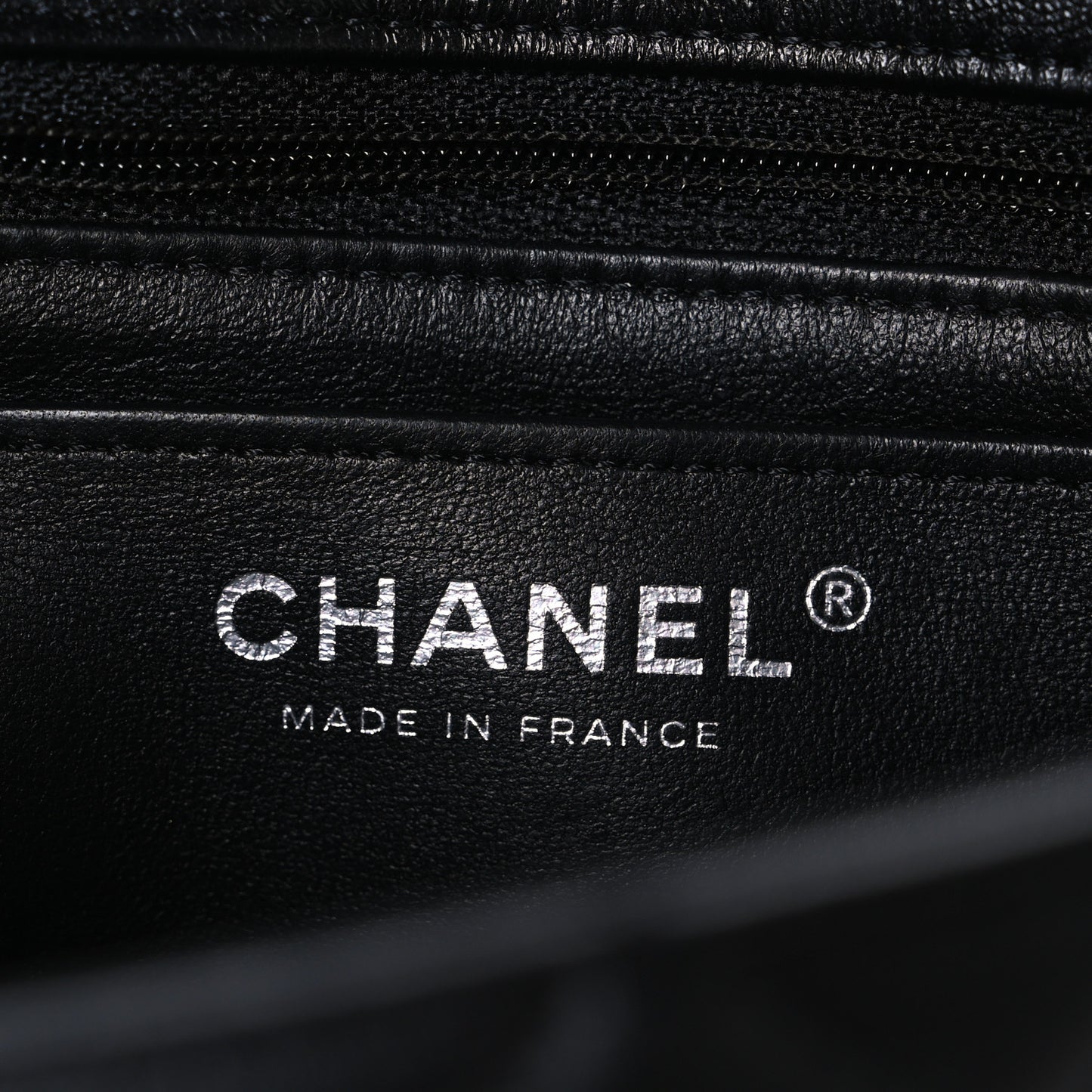 Lambskin Quilted Mini Rectangular Flap Black