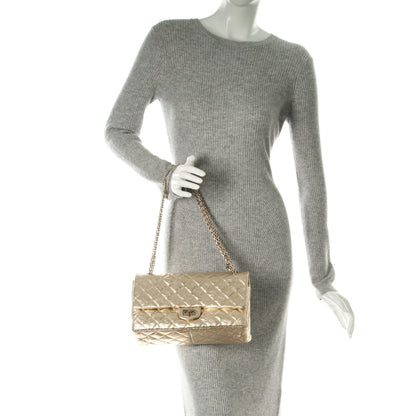 Chanel Metallic Aged Calfskin Quilted 2.55 Reissue 226 Flap Gold 2 of 9