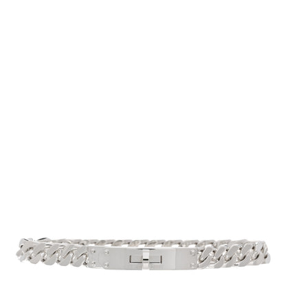 Hermes Sterling Silver TPM Kelly Gourmette Bracelet SH 1 of 3