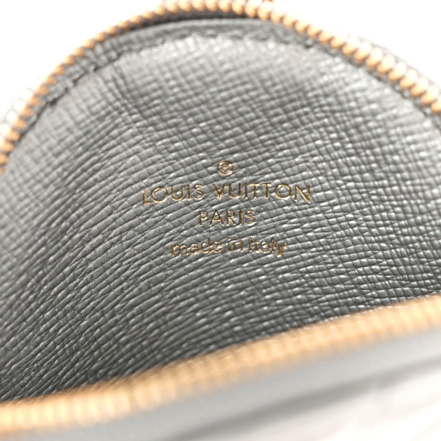 Metallic Calfskin New Wave Multi Pochette Round Coin Purse Silver