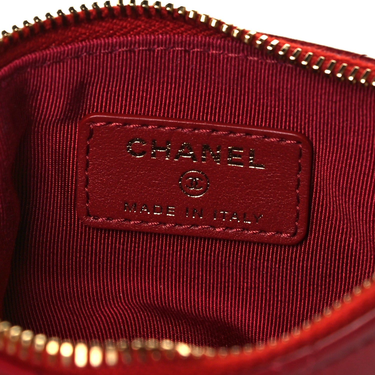Chanel Aged Calfskin Quilted Small Reissue Cosmetic Case Red 7 of 9