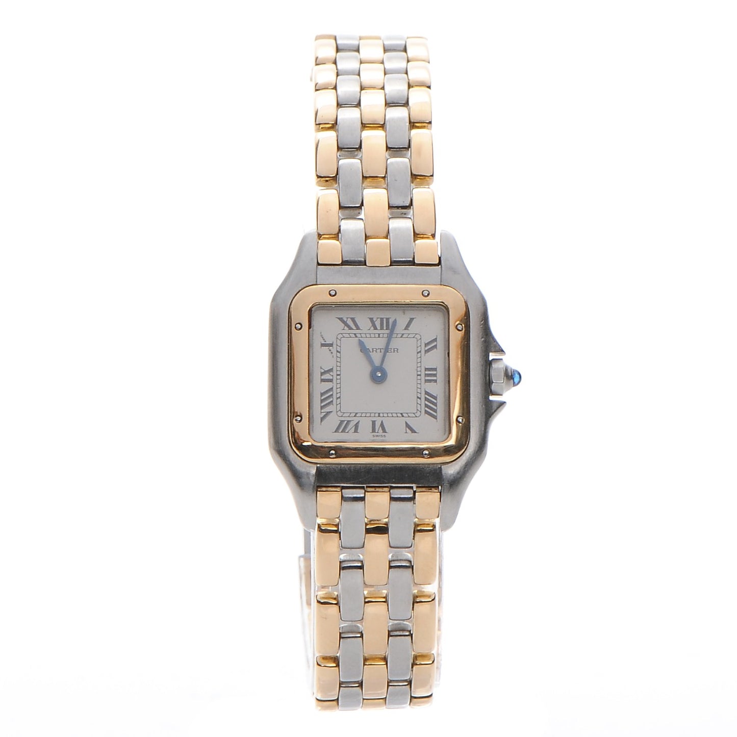 Stainless Steel 18K Yellow Gold 22mm Panthere Quartz Watch