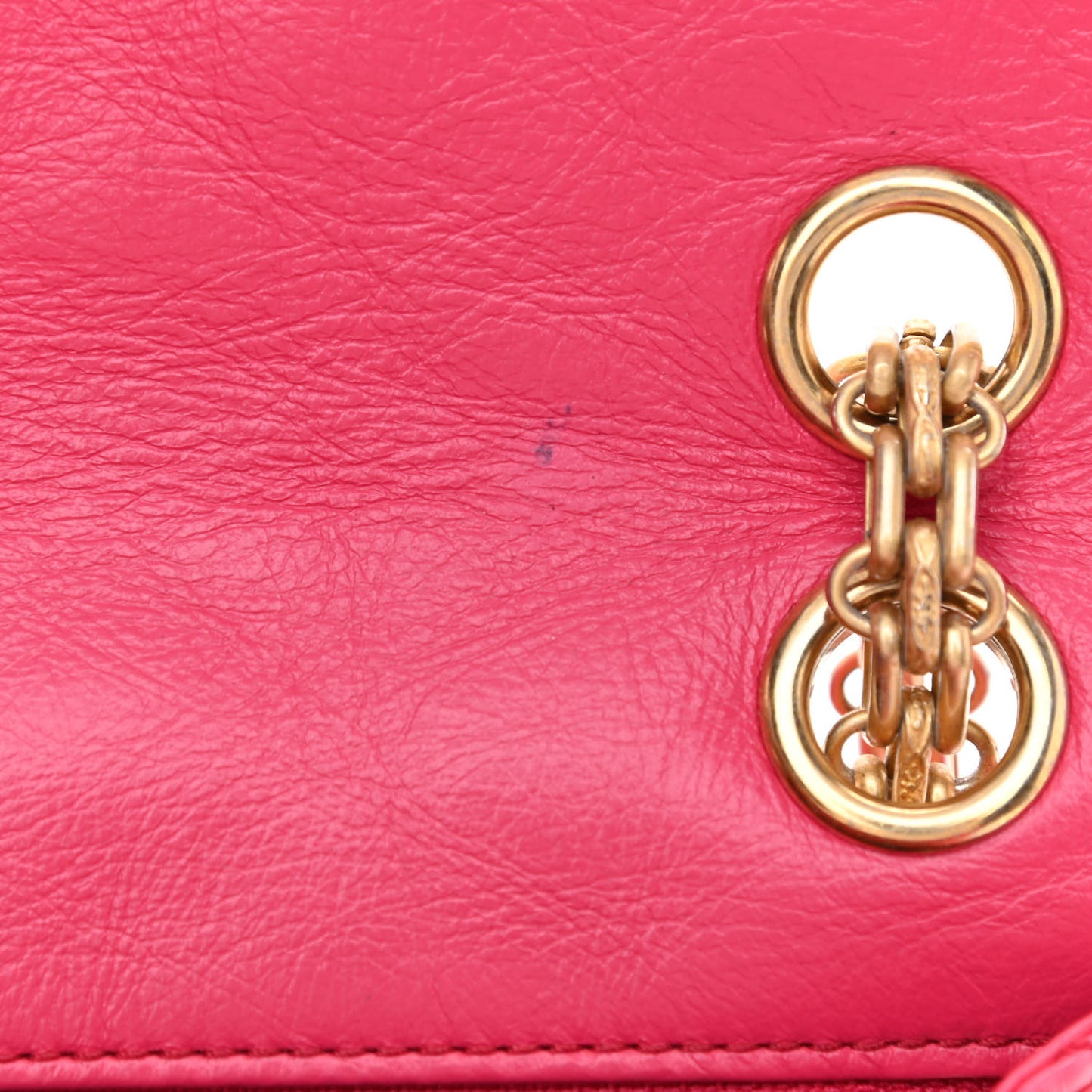 Aged Calfskin Quilted 2.55 Reissue Mini Flap Pink