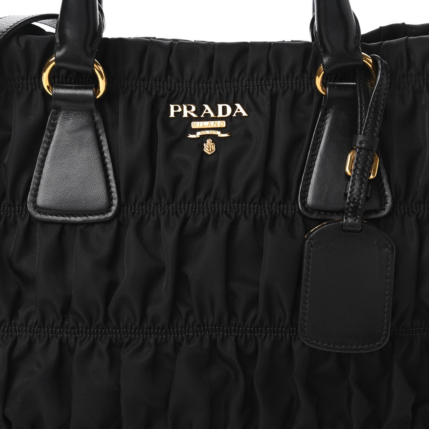 Prada Tessuto Nylon Gaufre Tote Black 10 of 10