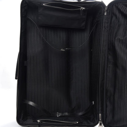 Prada Tessuto Nylon Saffiano Trolley Luggage Black 6 of 13