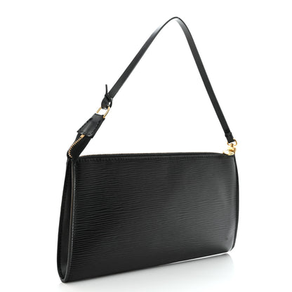 Louis Vuitton Epi Pochette Accessories 24 Black 3 of 8