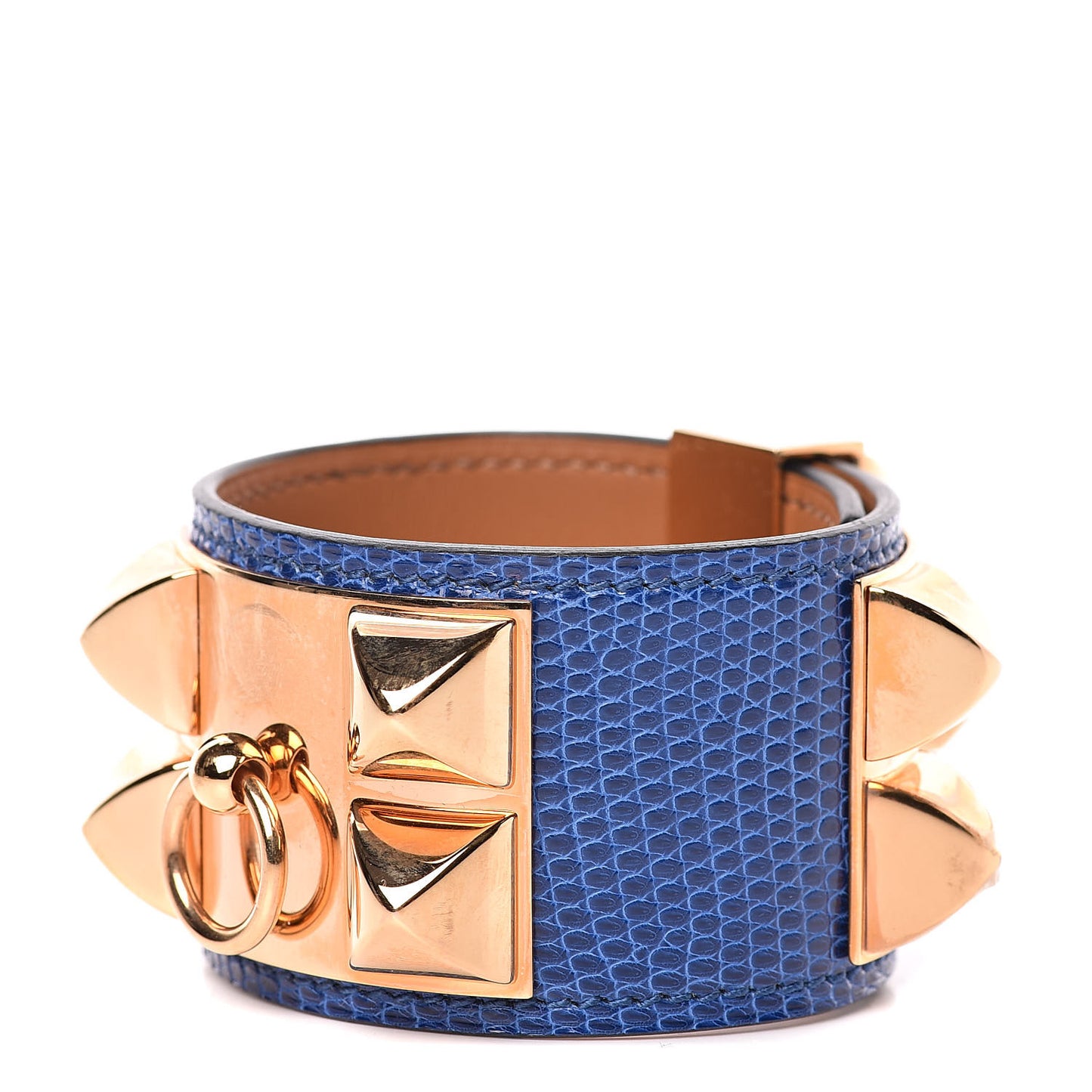 Lizard Collier De Chien CDC Bracelet T2 Bleu Saphir