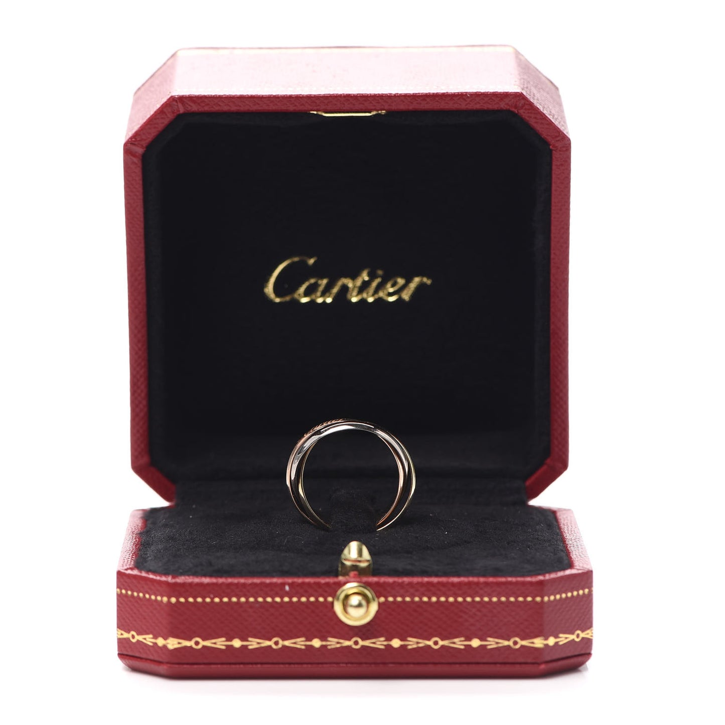 18K Pink Yellow White Gold Small Trinity Ring 51 5.75