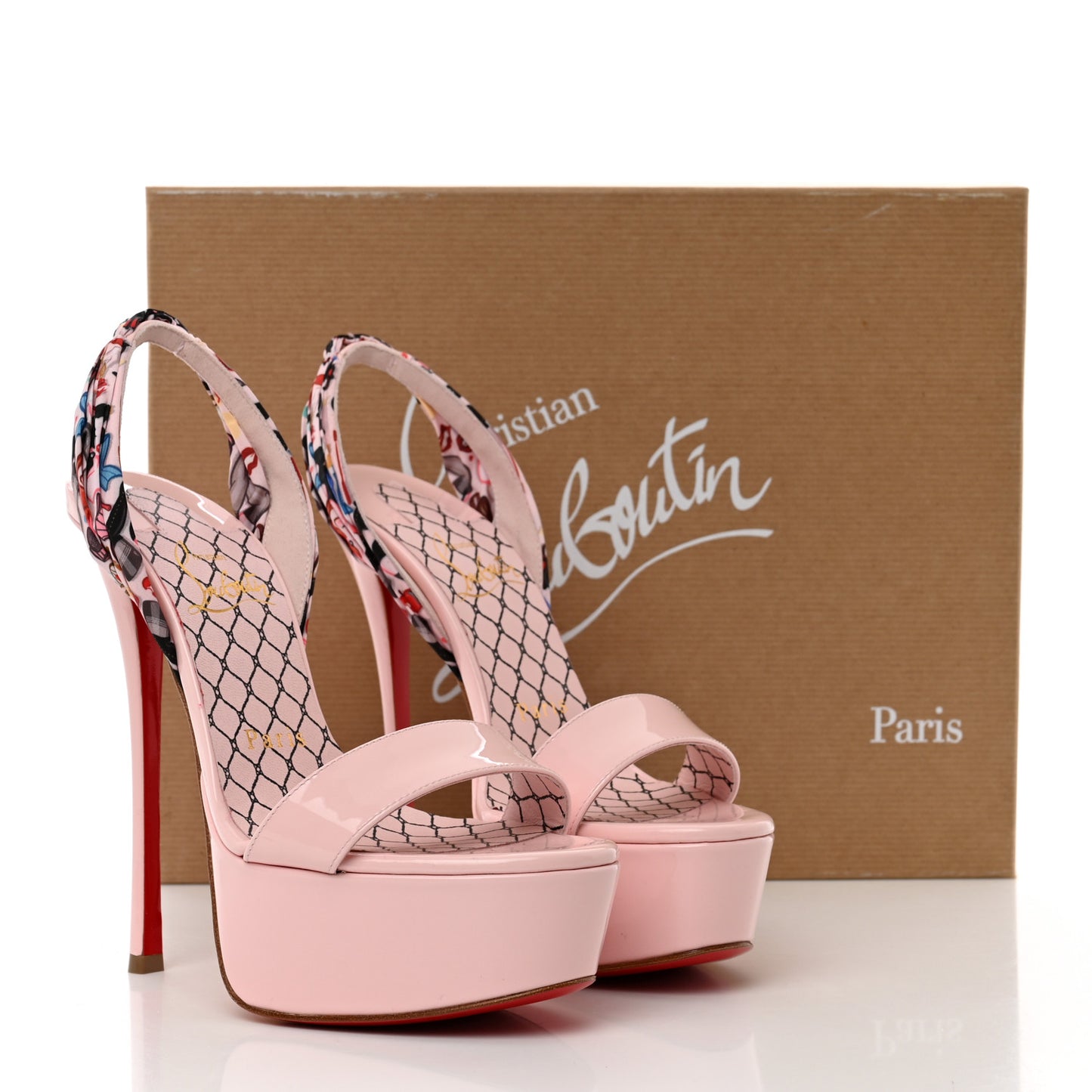 Patent Bored Lin Resille Fetish Du Desert 150 Platform Sandals 35 Poupee Multicolor
